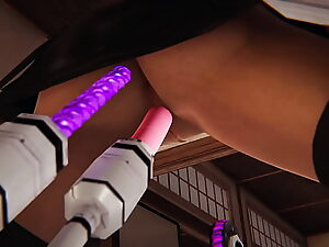 Tifa Lockhart σας οδηγεί σε μια φουτουριστική μηχανή στον συναρπαστικό κόσμο του 3D πορνό.