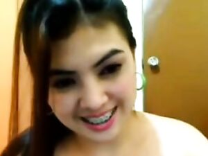 Zvědavá filipínská teenka zkoumá orgasmus s catch kamerou